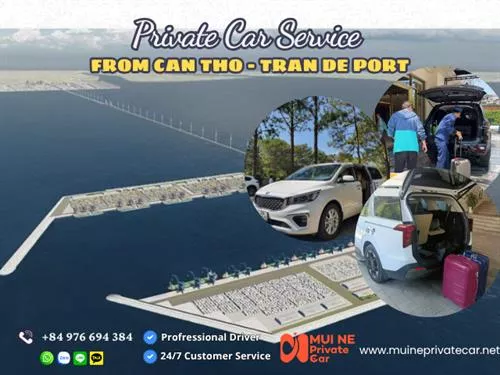 Private Car From Can Tho To Tran De Port